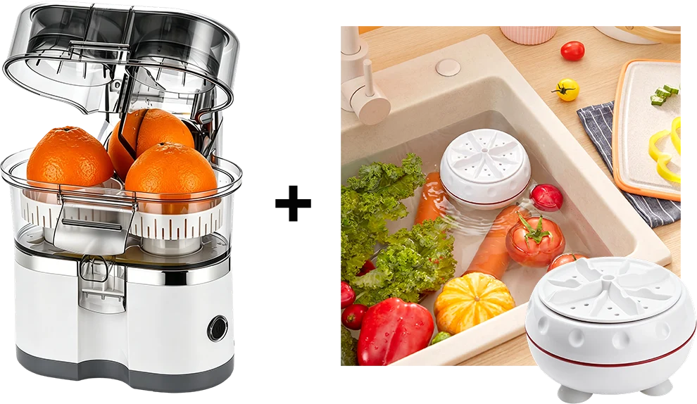 Dual-Head Automatic Citrus Juicer